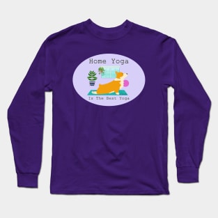 Home Yoga Corgi Long Sleeve T-Shirt